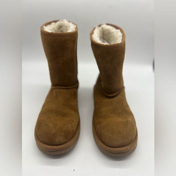 Koolaburra Boots by UGG Womens Size 6 Chestnut Koola Short Suede Winter - Picture 2 of 6